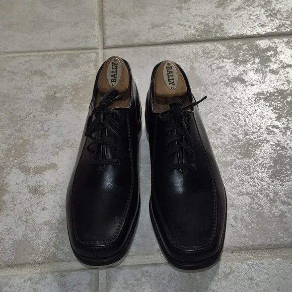 Bally Men's VERONA Black Leather Dress Shoes - Picture 3 of 11